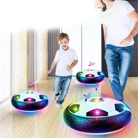 Hover balón de fútbol juguetes para niños Fútbol flotante eléctrico con luz LED música balón de fútbol juego al aire libre juguetes deportivos para niños