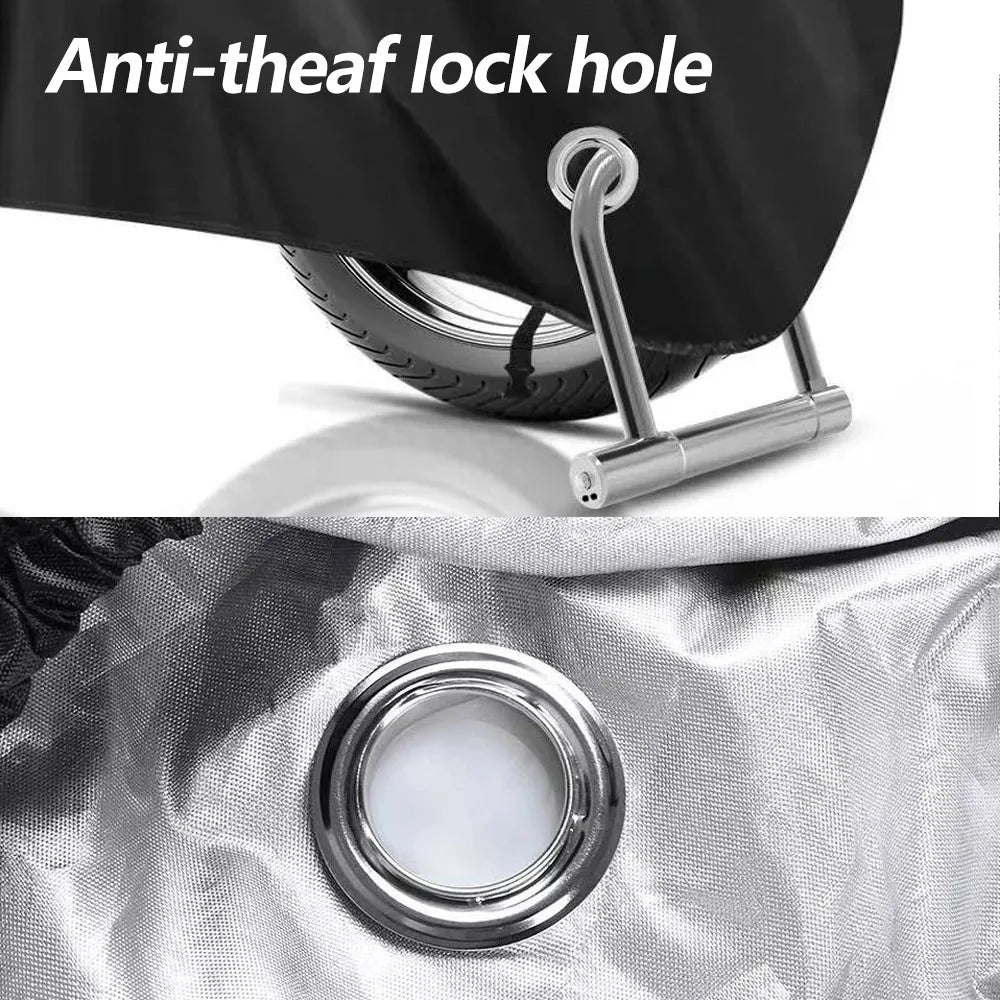 Housse de protection imperméable scooter — protection UV, pluie et poussière, compatible 150 / 250 / 350 cc, modèles D VX S T M R (v2)