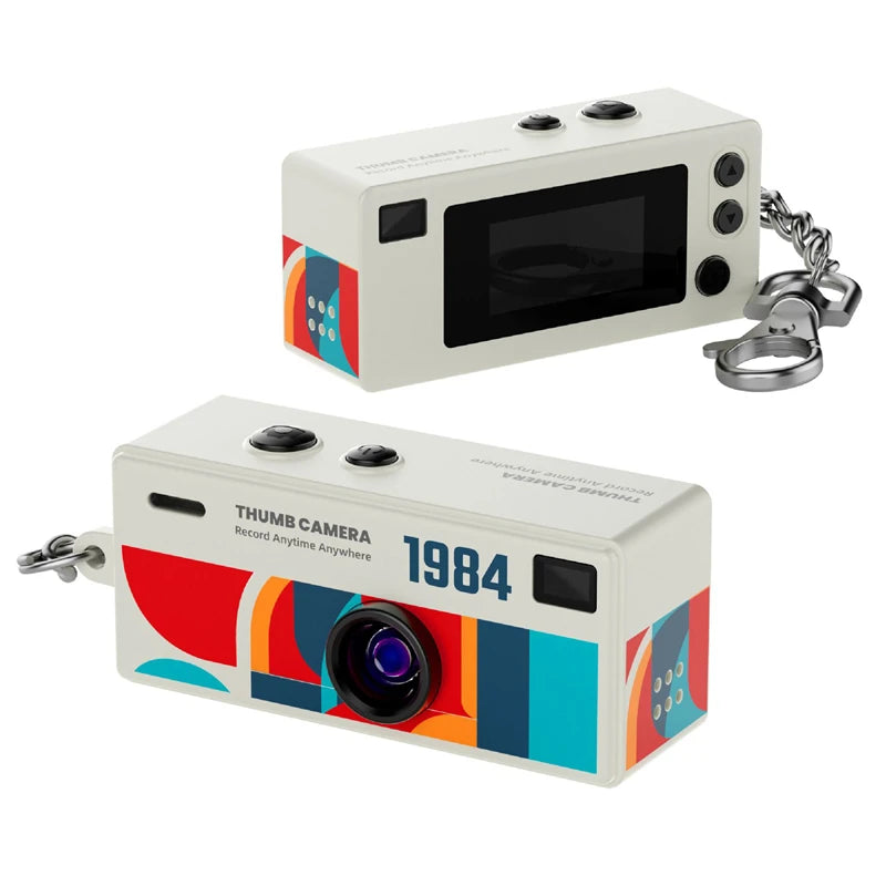 0.96 inch Keychain Camera, Retro Action Camera, Supports Memory Card, 1080P, Very Small Video Camera, Video Recorder