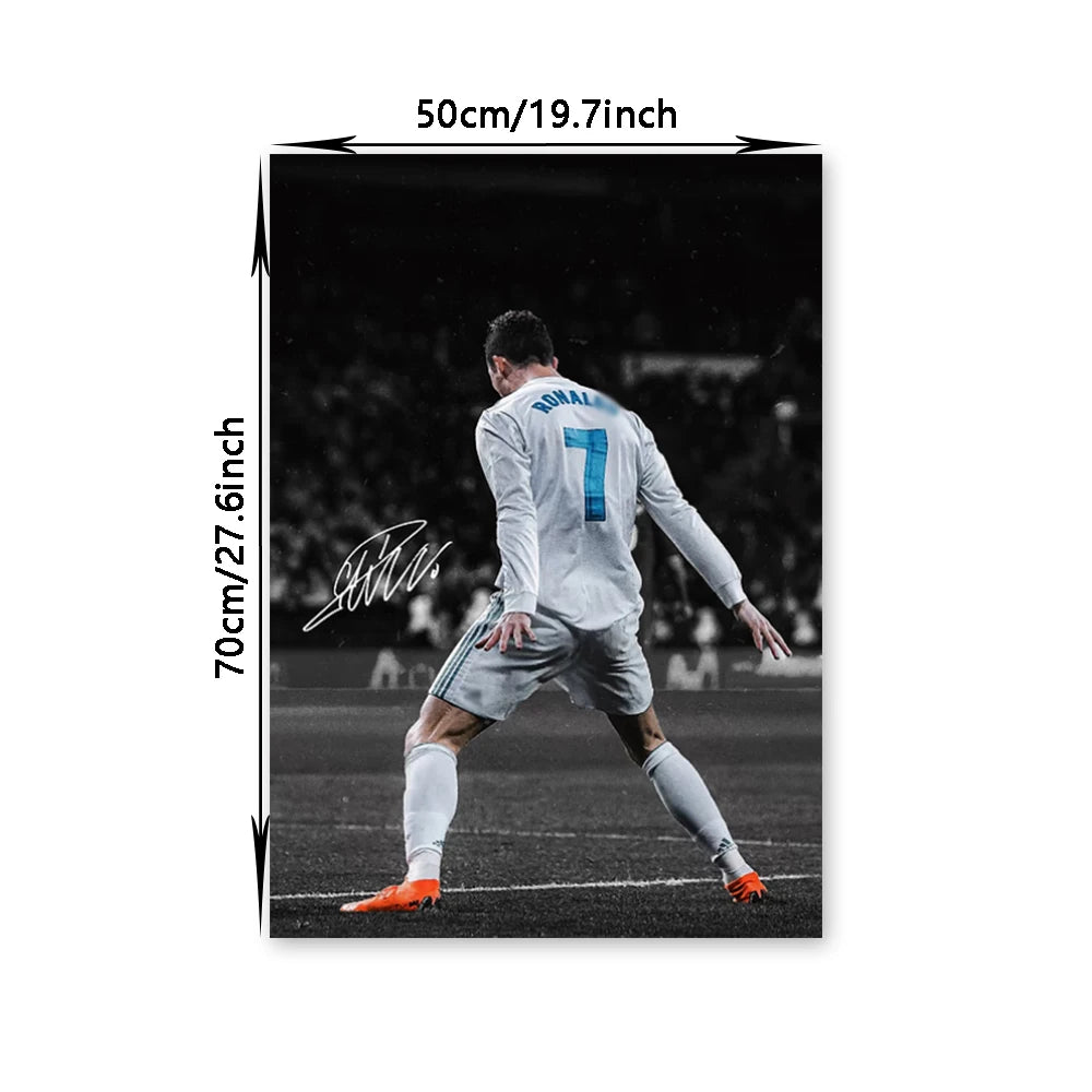 Affiche Toile Star Football — Décoration Murale Moderne Sans Cadre