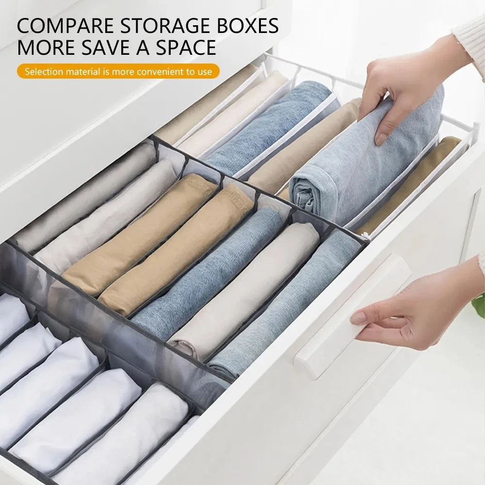 Jeans organization storage box, closet organizer, clothes organization system, drawer organizers, pants storage cabinet