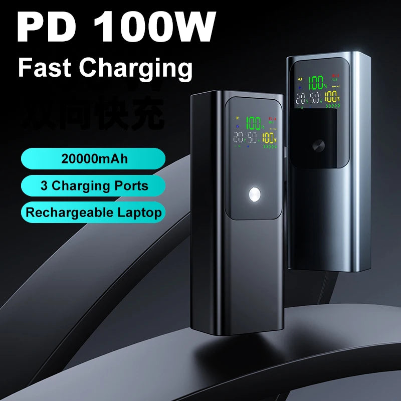 Boîtier de chargeur de batterie DIY PD 100W à charge rapide pour 4 batteries polymère 21700 20000mA, boîte de banque d'alimentation pour Macbook, soudure nécessaire