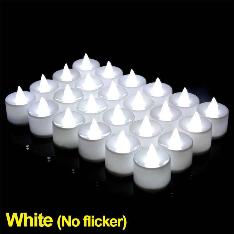 Battery Powered LED Candle, Flameless Fake Tea Light, for Wedding, Birthday Party, Home Decoration, Chandelier