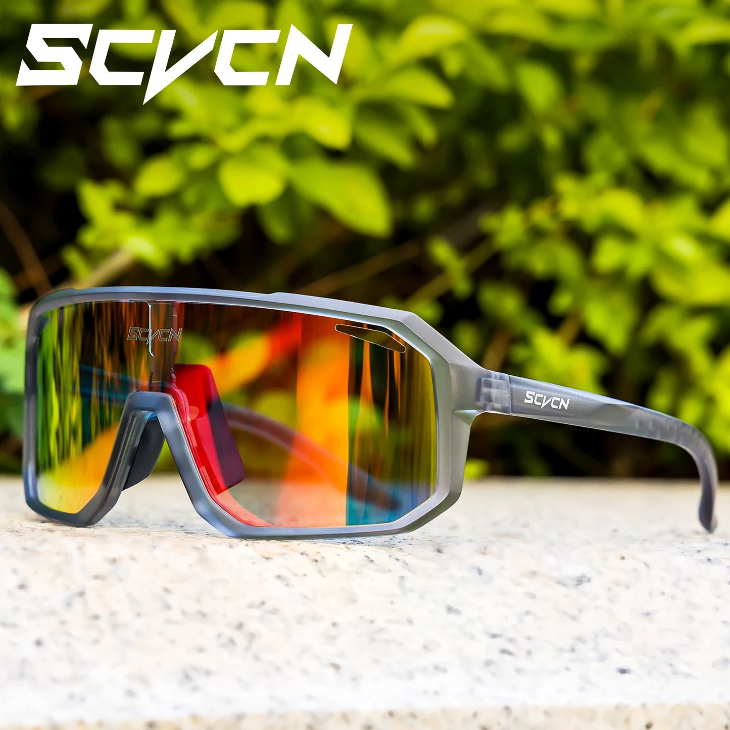 SCVCN Cycling Sunglasses Men MTB Road Driving Bicycle Glasses Outdoor Sports Women Bike Cycling UV400 Protective Eyewear New