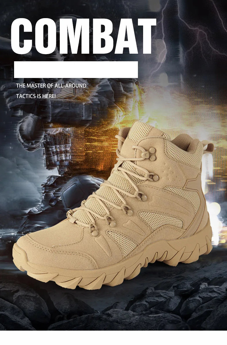 Tactiques améliorées bottes d'entraînement de Combat mâle en plein air Camping Anti-usure réponse rapide chaussures de randonnée pêche chasse baskets hommes