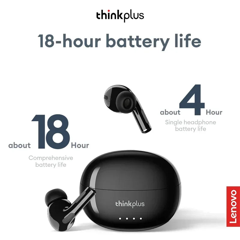 Lenovo-Auriculares inalámbricos LP5 PRO, Bluetooth 5.4, TWS, sonido HiFi, auriculares para juegos, cascos deportivos LP5Pro, batería de larga duración con micrófono 2025
