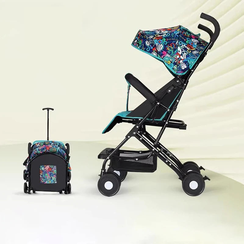 Buggy Bébé Pliable Léger Parapluie — Assis ou Allongé 0 à 3 Ans Poussette