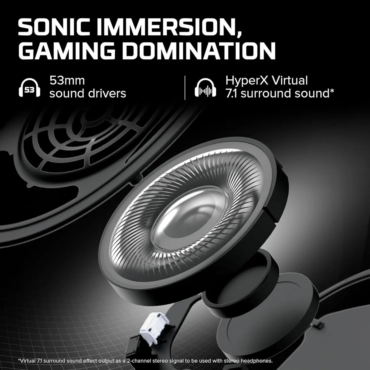 HyperX Cloud II – 7.1 Hi-Fi Surround Sound Gaming Headset with Microphone, for Computer and Mobile Phone, Original, Used