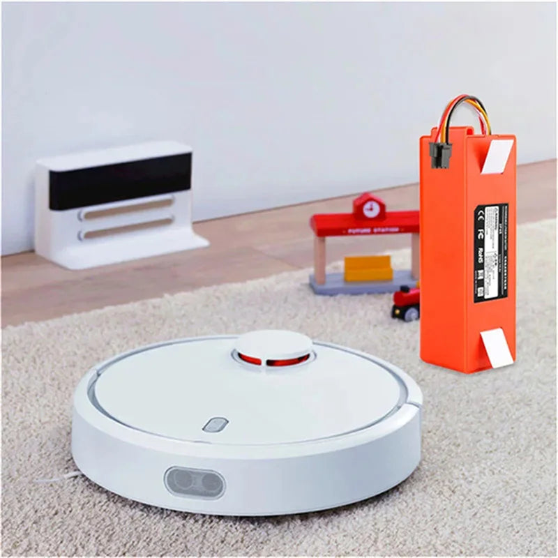 Batterie de remplacement pour aspirateur Robot Xiaomi Roborock S55 S60 S65 S50 S51 S5 MAX, pièces S6, 14.4V, 12800mAh