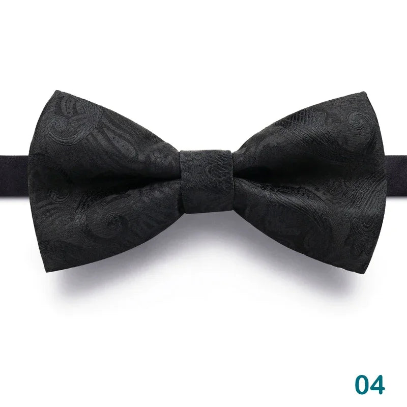 1 pieza pajarita para hombre, pajarita negra para boda, corbata de lazo ajustable, pajarita clásica, corbata de mariposa, corbata doble para adulto, regalo de negocios
