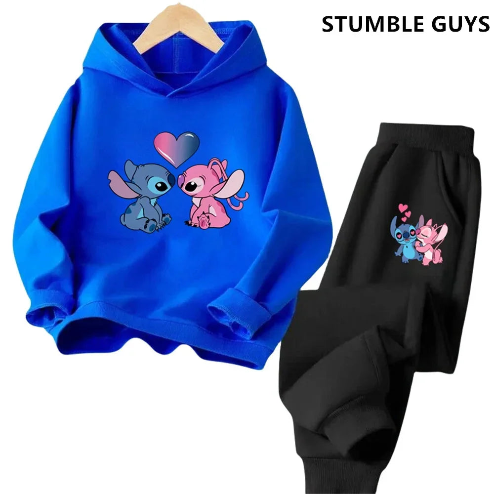Kids Point Hoodies Spring Autumn Fashion Children Pullover Long Sleeve Tracksuit Printed Sweatshirts Boys Girls