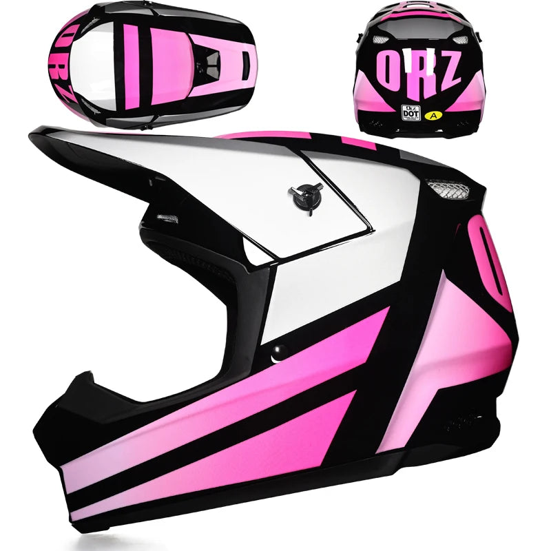 Casque Moto Hors Route Enfants Professionnel — Tout-Terrain Lunettes Cadeau