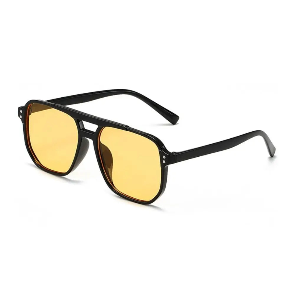 Lunettes de Soleil Punk Carrées Anti-UV — Plage Voyage Rétro Unisexe