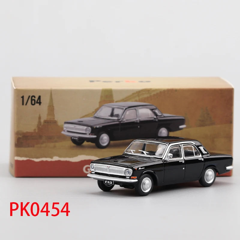 Perka 1/64 Scale GAZ-24 Volga Simulation Alloy Car Model Static Display Collectible Toy Gift Souvenir Decoration