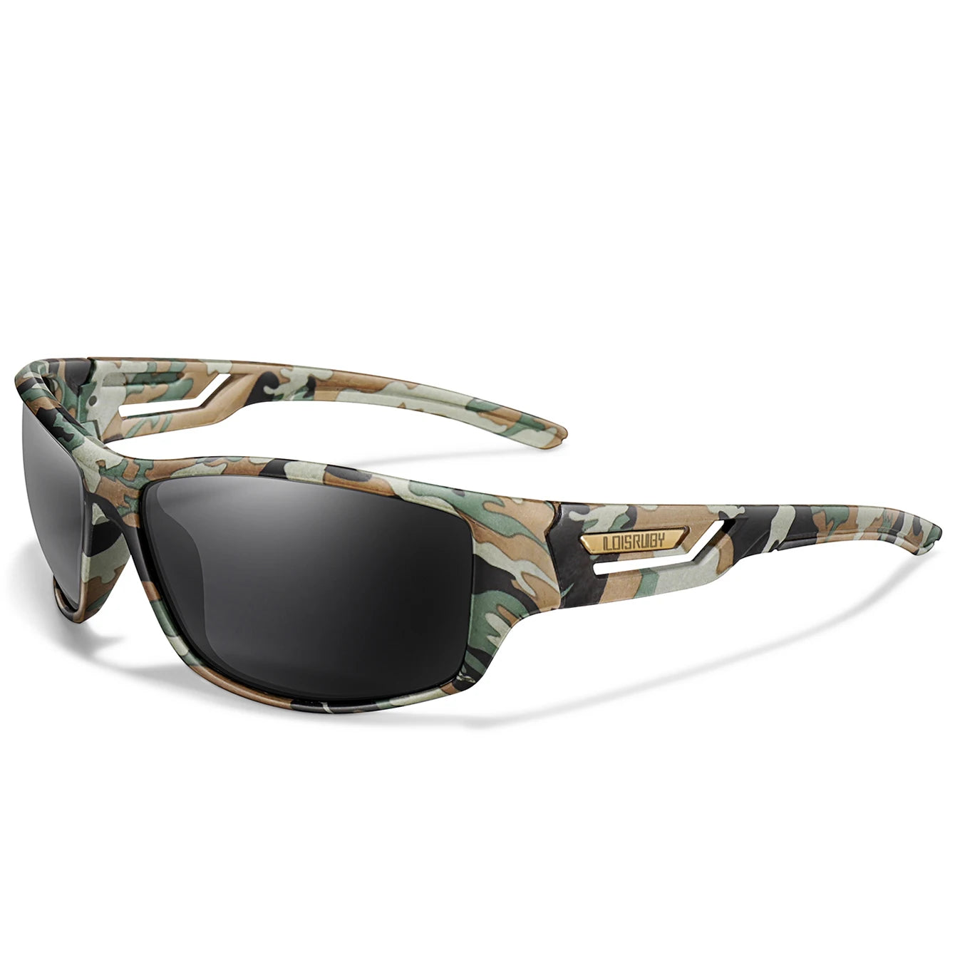 Lunettes de pêche polarisées camouflage — conduite, sports de plein air, cyclisme, course, UV400