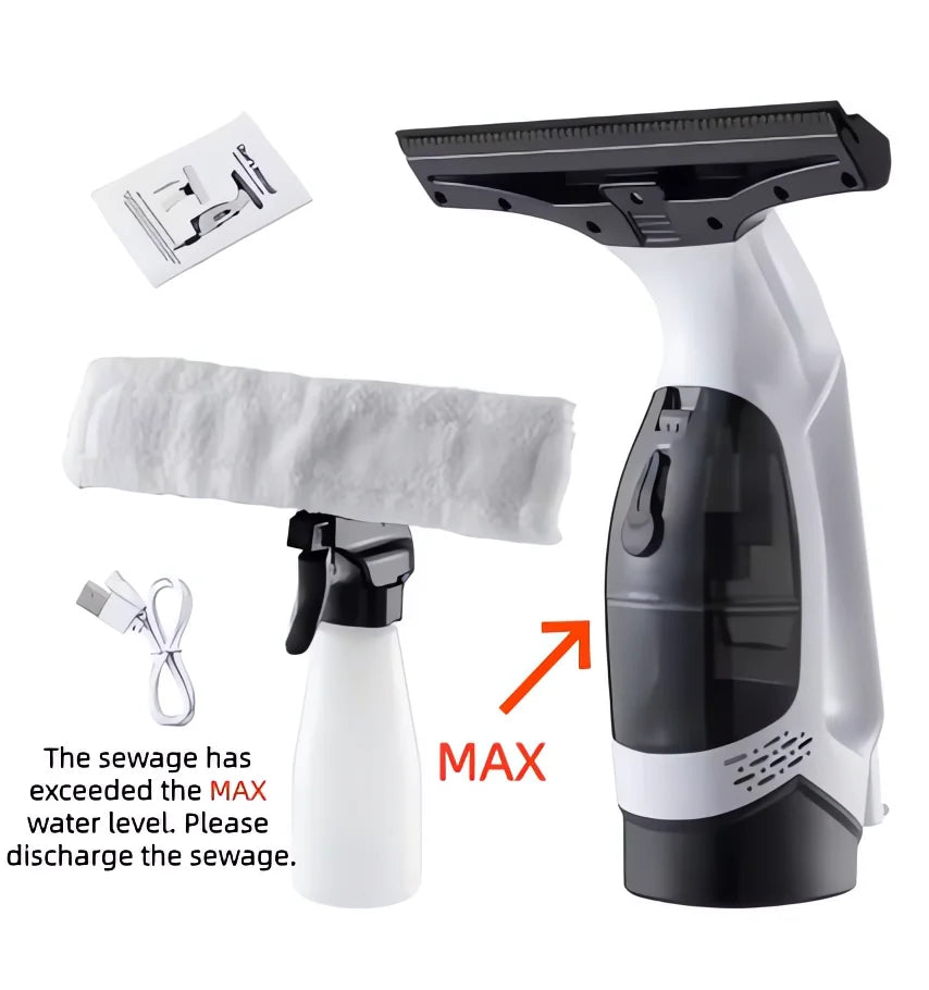 Nettoyeur de vitres électrique sans fil multifonctionnel, Machine blanche, Rechargeable, automatique, Portable, outils de nettoyage de vitres