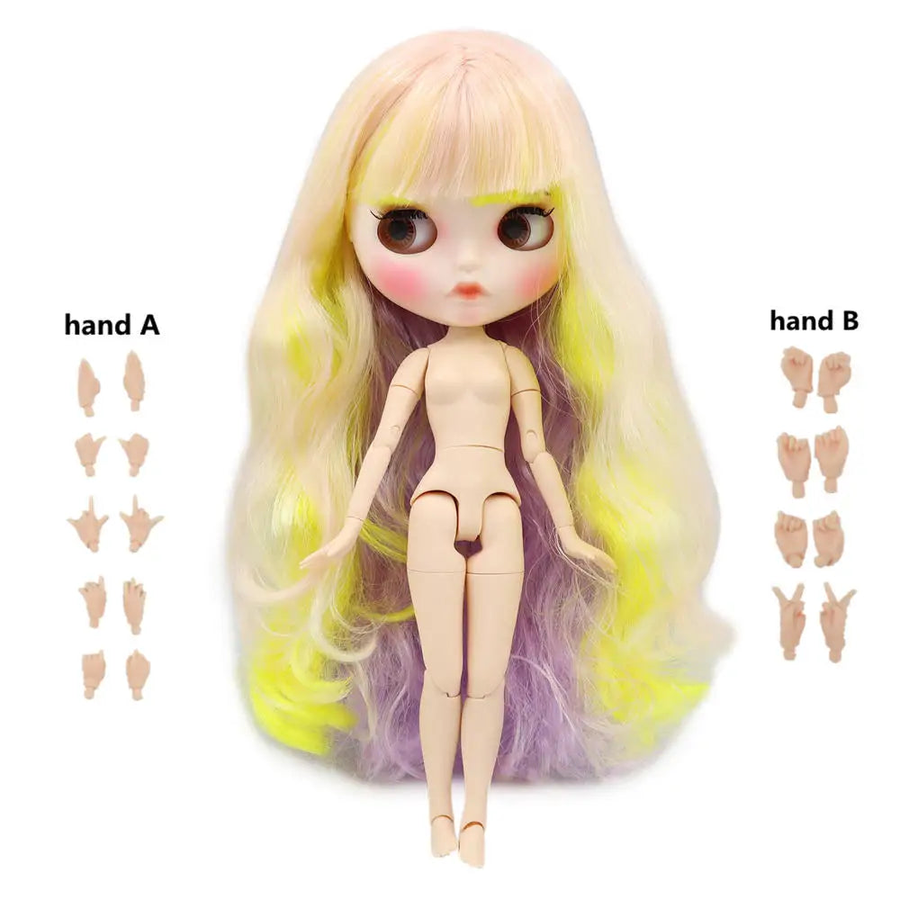 Poupée 1/6 corps articulé BJD bricolage — mode, fille, cadeau, ensemble à main A & B