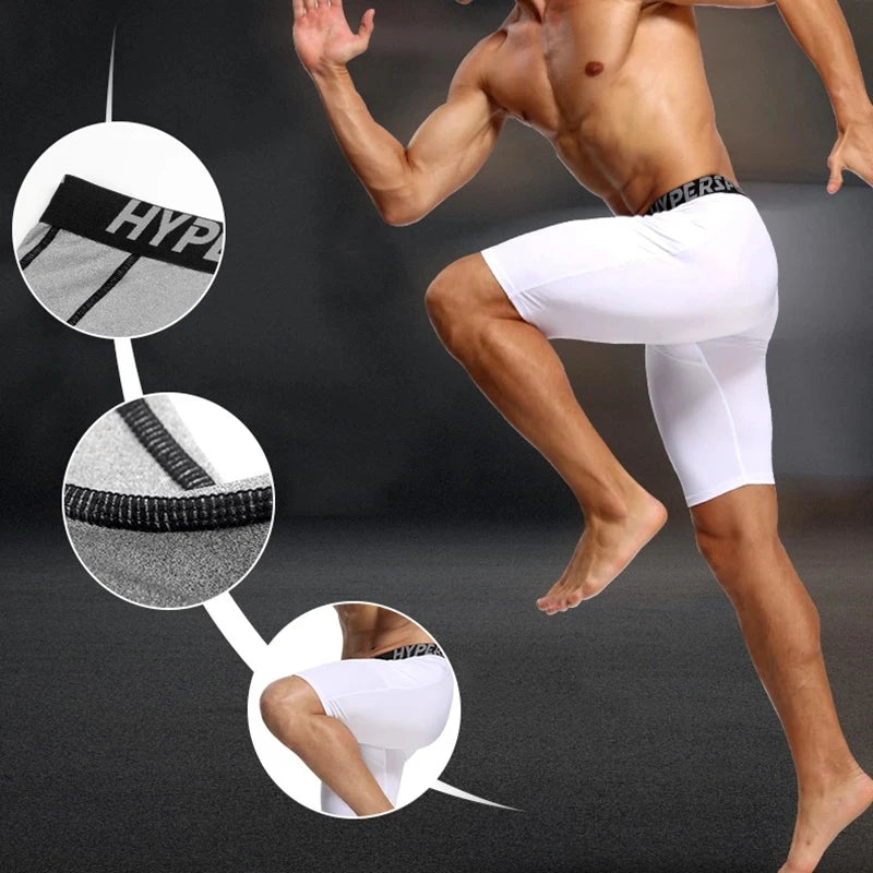 2025 Shorts de Compression hommes vêtements de Sport d'été collants d'entraînement Leggings de Fitness de gymnastique pantalons courts bas de Sport Shorts de course hommes
