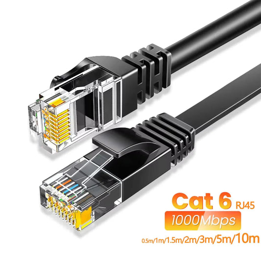 Câble Ethernet Cat6 Gigabit haute vitesse 1000Mbps câble Internet RJ45 câble réseau LAN blindé pour ordinateur portable routeur PC PS5 4 3 Xbox