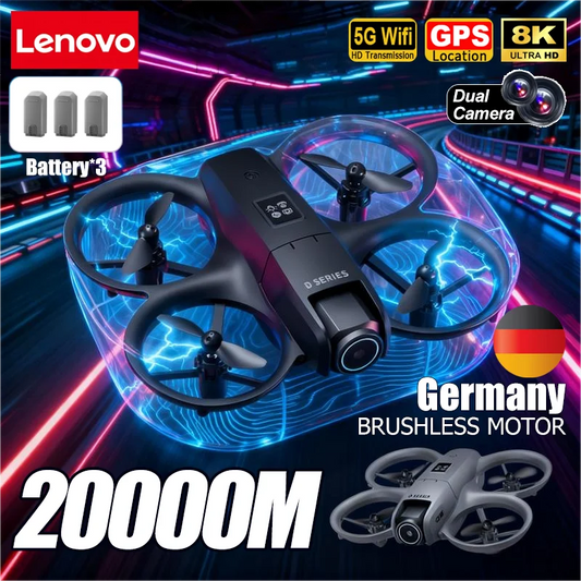 Drone GPS 8K HD professionnel — double caméra, évitement d'obstacles, moteur brushless, flux optique