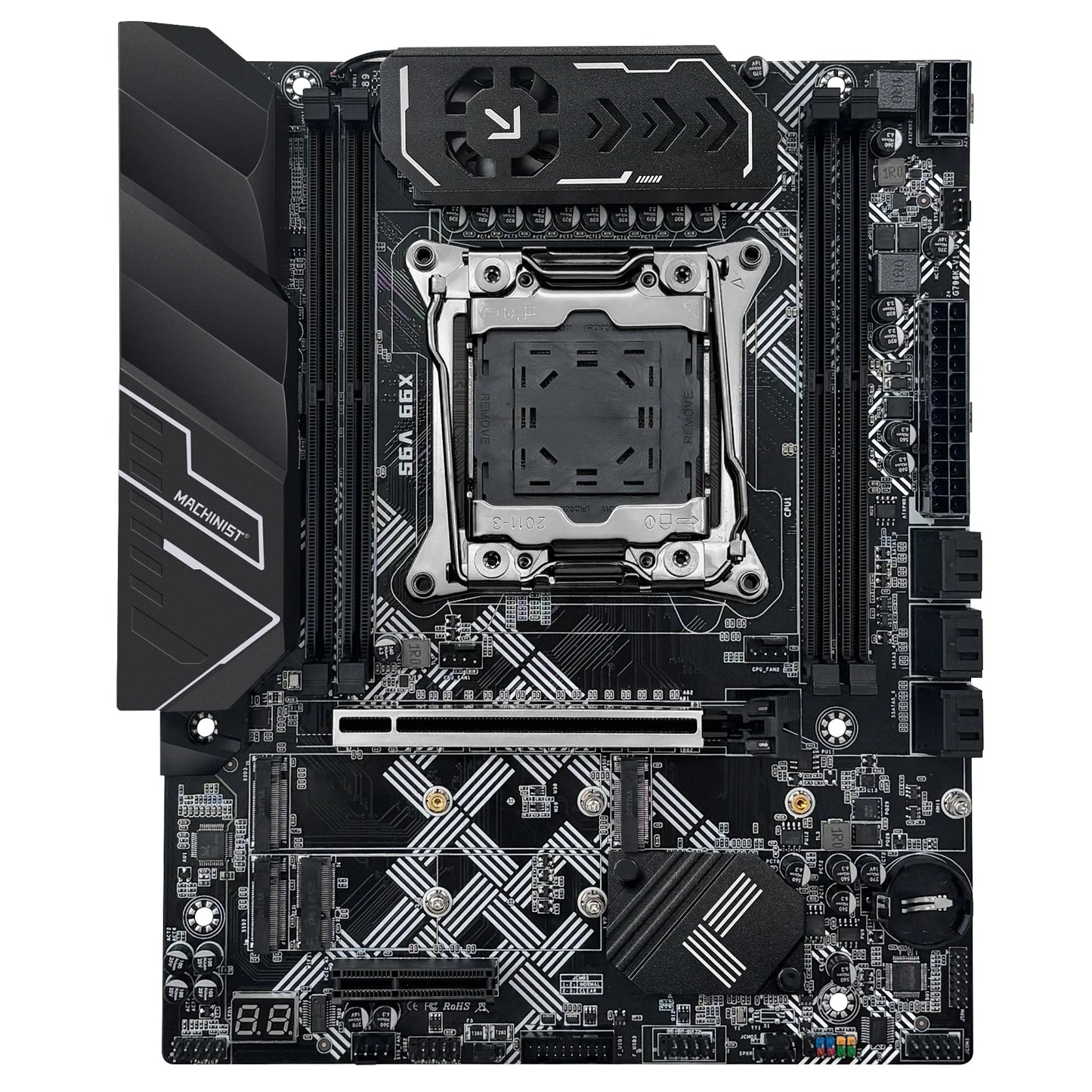 MACHINIST X99 V9S carte mère prise en charge TPM2.0 LGA 2011-3 Xeon E5 cpu DDR4 RAM C612 puce avec 3 * NVME M.2 slot SATA3.0 USB3.0