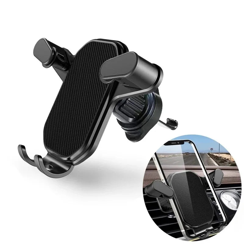 Nuevo soporte de teléfono de coche por gravedad, Clip de ventilación, soporte de teléfono móvil, soporte GPS para Smartphone, teléfono móvil iPhone