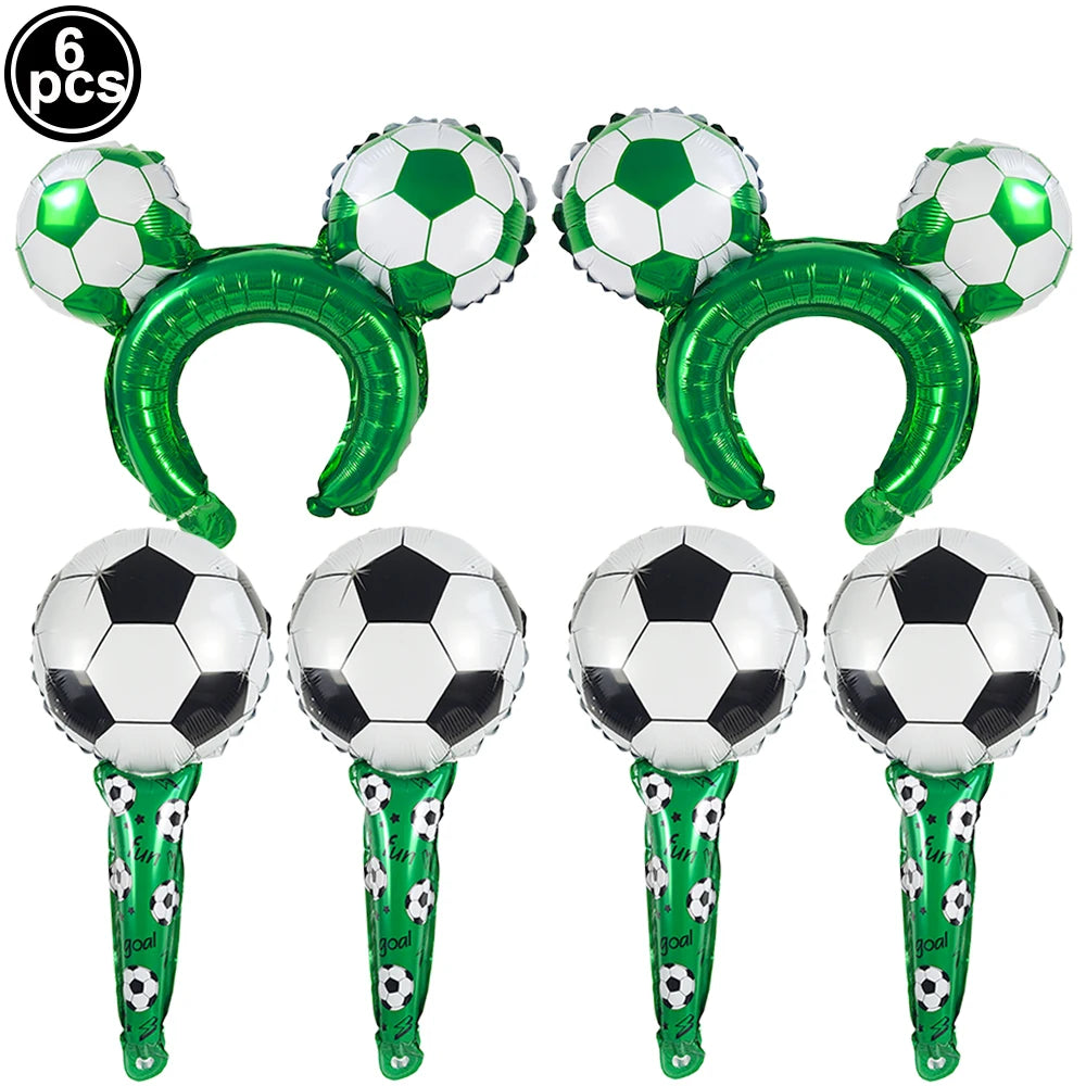 Ballons Aluminium Thème Football — Décoration Fête Anniversaire & Baby Shower Enfant