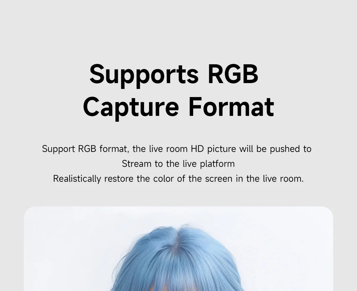 Carte de capture vidéo 4K Hagibis pour le streaming et le gaming, prise en charge VRR RGB HDR, transmission directe pour Switch2 Xbox PS5/4, diffusion en direct de la caméra