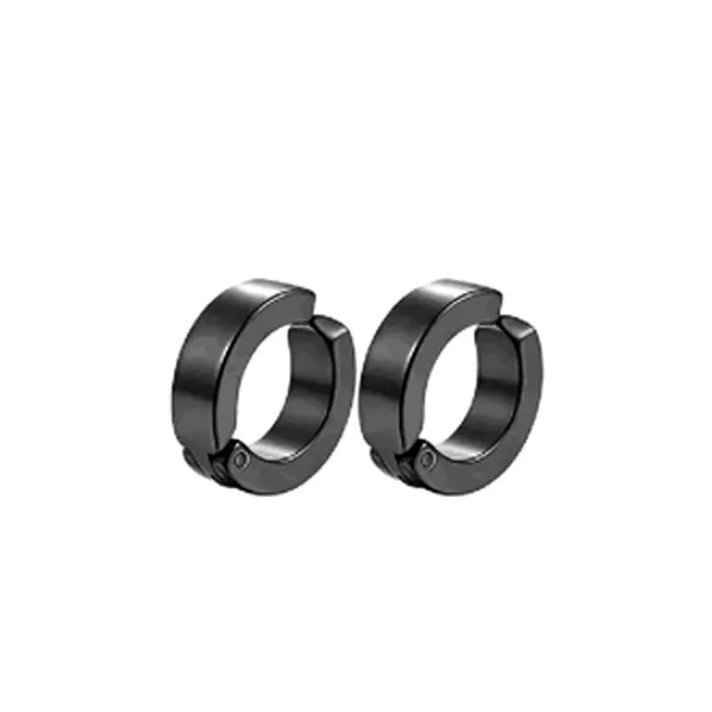 Ensemble de faux boucles d'oreilles en acier inoxydable pour hommes, 1 à 10 paires, à la mode, avec trou d'oreille, aimant gratuit, zircon