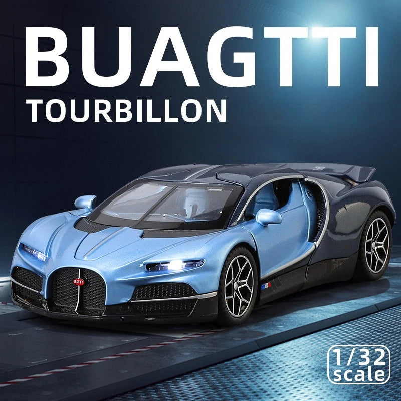 Modèle de supercar 1/32 en alliage métal moulé sous pression — miniature, cadeau d'anniversaire garçon