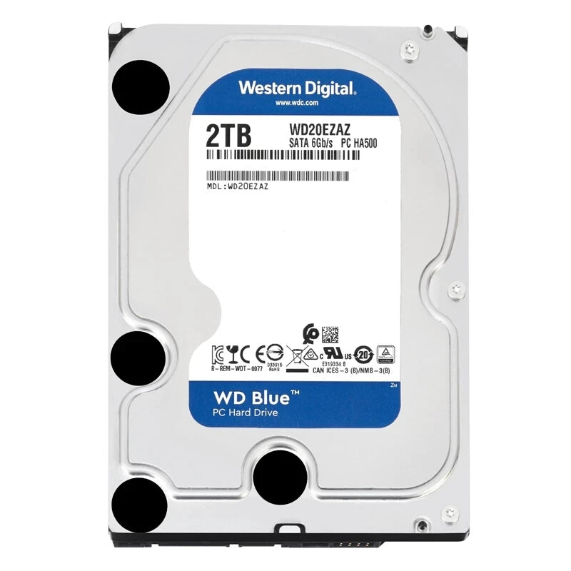 Disque dur interne WD Blue 3,5" SATA III 5400 RPM — 500 Go à 6 To