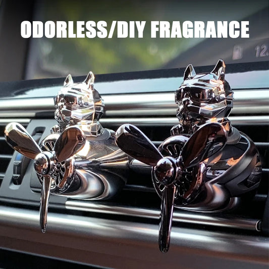 Bricolage parfum inodore ornements avion pilote bouledogue voiture désodorisants décorations accessoires arôme évent diffuseur de parfum