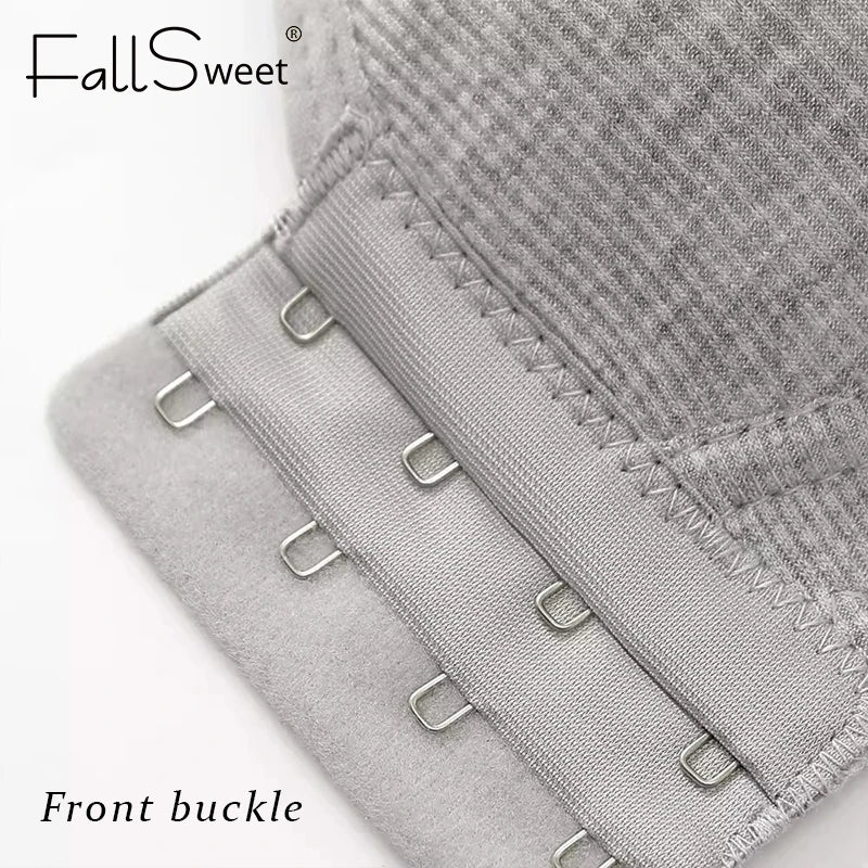 Bralette Fallsweet — Fermeture Frontale, Sans Fil & Couverture Complète