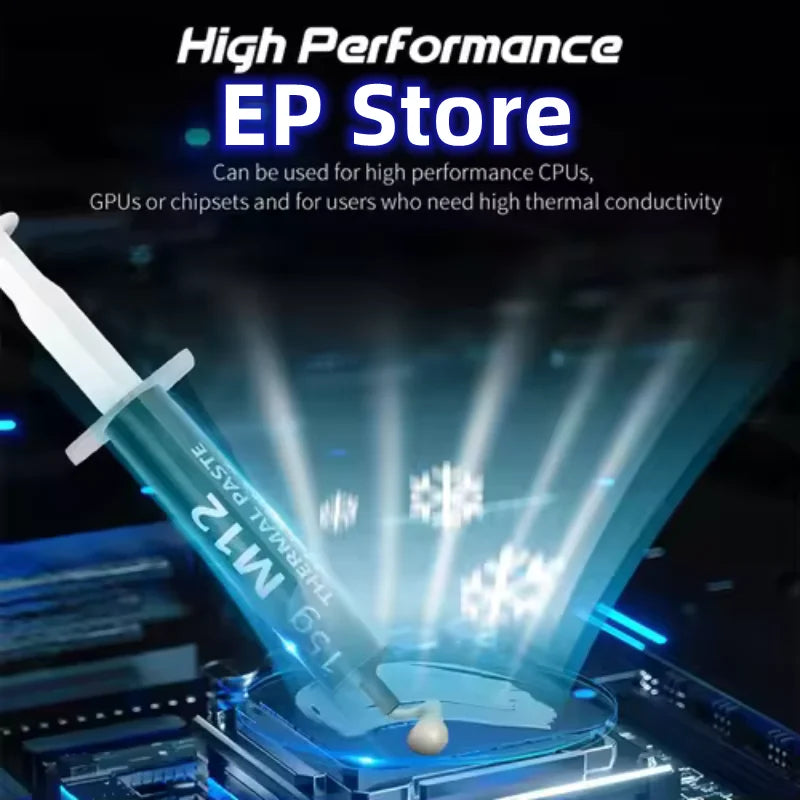 EP Performance Thermal Paste Thermal Conductive Grease Paste 12.4 W/MK 1/4/8/15/30g for PC PS5 CPU GPU Cooling