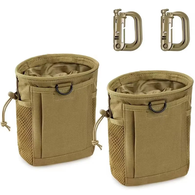 Pochette de décharge Molle, pochette de récupération de magazines de chasse, sac de munitions à cordon de serrage, sac banane de taille, sac étui réglable
