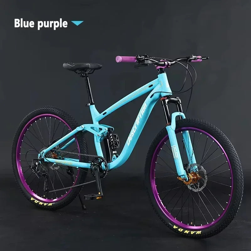 27.5 inch mountain bike soft tail MTB 9/10 speed Cross Country bike hydraulic disc brakes shock absorption downhill bicicleta