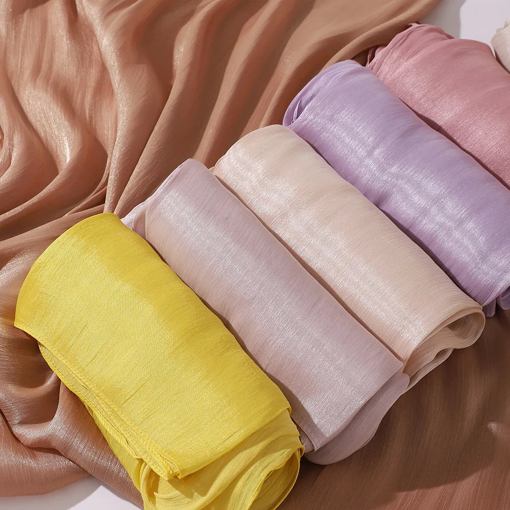 Hiyabs de gasa de primera calidad para mujer, velo turbante suave y largo, bufandas musulmanas, chales hiyab, cubierta para la cabeza islámica, accesorios de Ramadán