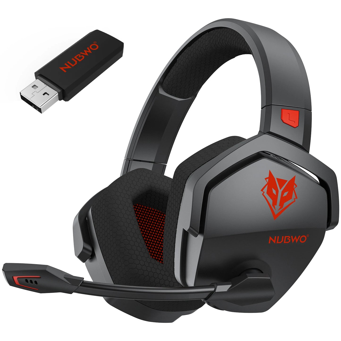 NUBWO G06 Dual Wireless Gaming Headset with Microphone for PS5, PS4, PC, Mobile, Switch 2.4GHz Bluetooth Wireless Headset