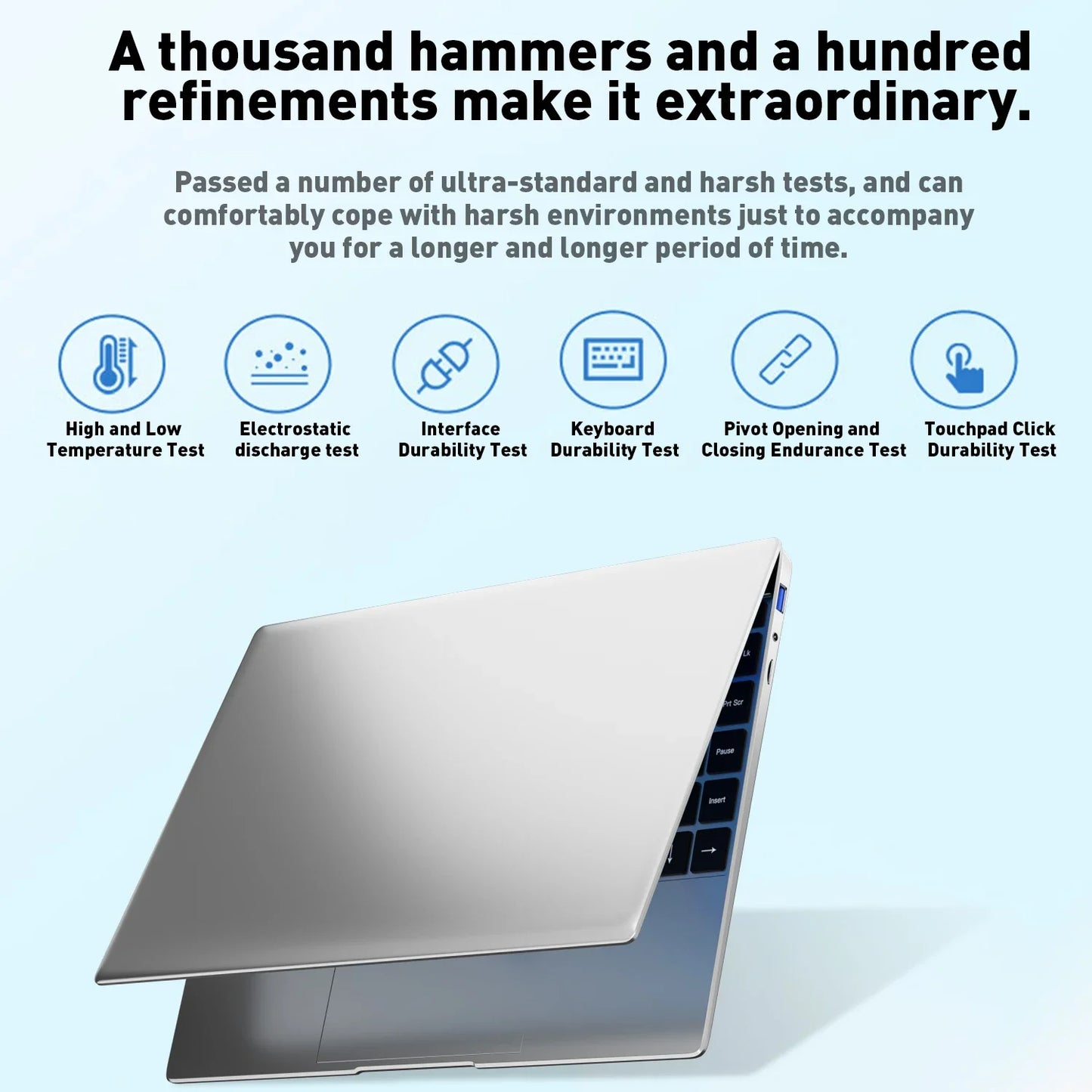 Ordinateur portable ultra-mince 14,1 pouces Windows 11 — 16 Go RAM, 2 To SSD, écran 1920x1080