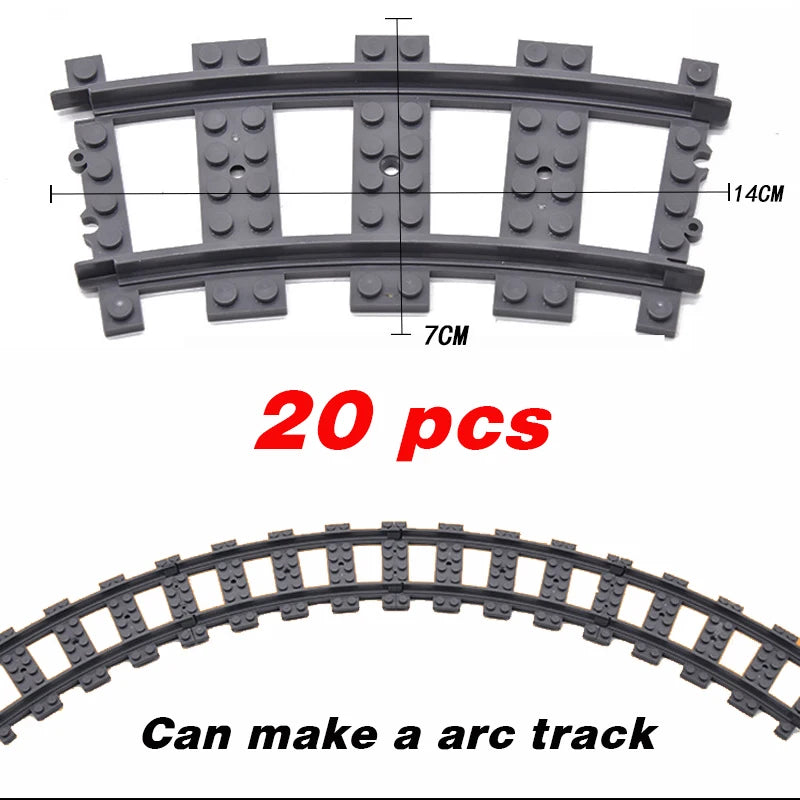 R64.Cambio-Tren urbano flexible, vías blandas, rectas y curvas, construcción de noches, modelos creativos, ferrocarril, juguetes para niños, regalos, nuevo