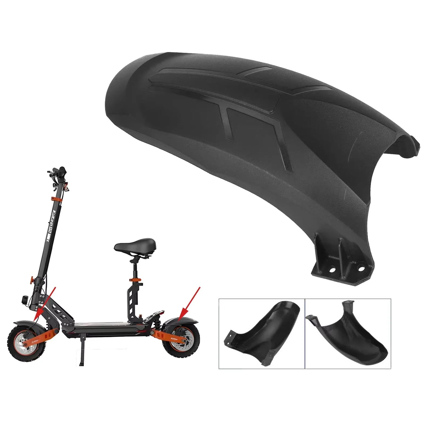 Garde-Boue Scooter Électrique Avant/Arrière — Protection Éclaboussures Pièces
