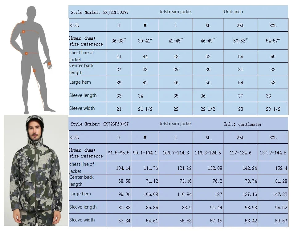 Jetstream – veste de chasse polaire 3 en 1 pour hommes, coupe-vent, imperméable, respirante, légère, fonctionnelle, perméable à la vapeur