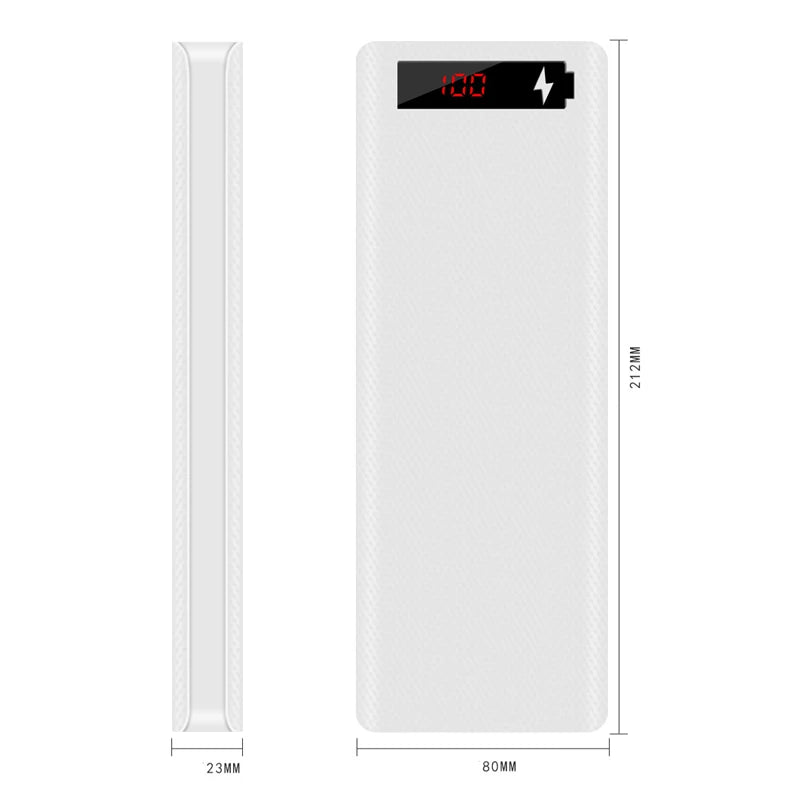 Boîtier de rangement pour batteries 8/10*18650 sans soudure, double USB, étui de batterie externe DIY, support de batterie 8/10*18650, chargeurs rapides PD