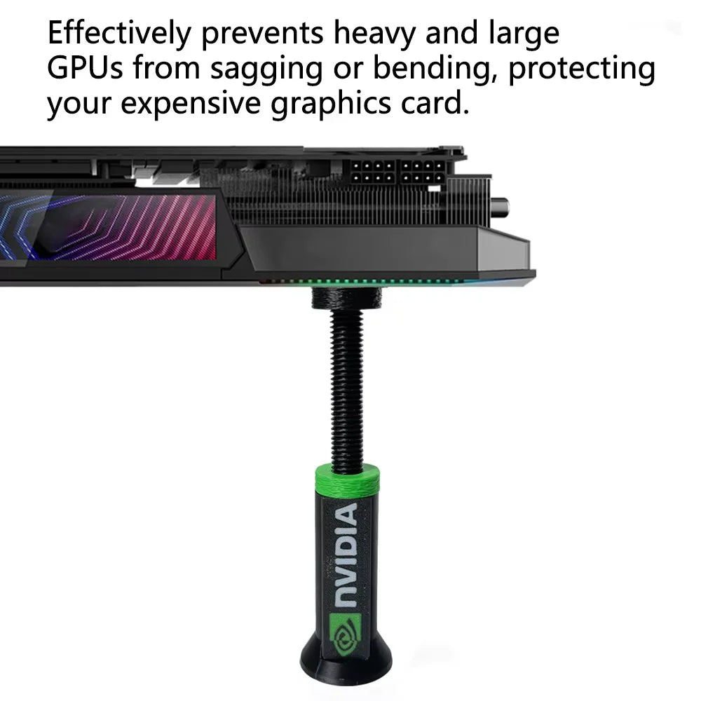 Support de carte graphique réglable anti-affaissement pour ordinateur de bureau, 1/2 pièces, pour cartes graphiques NVIDIA et RADEON