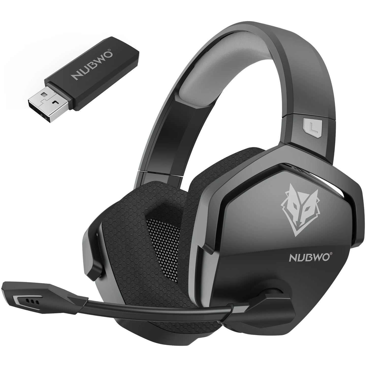 NUBWO G06 Dual Wireless Gaming Headset with Microphone for PS5, PS4, PC, Mobile, Switch 2.4GHz Bluetooth Wireless Headset