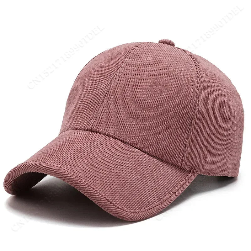 ChimArmyGreen-Winter Baseball Caps for Men and Women, Luxury Corduroy Cap, Hip Hop Snapback, Trucker Hats
