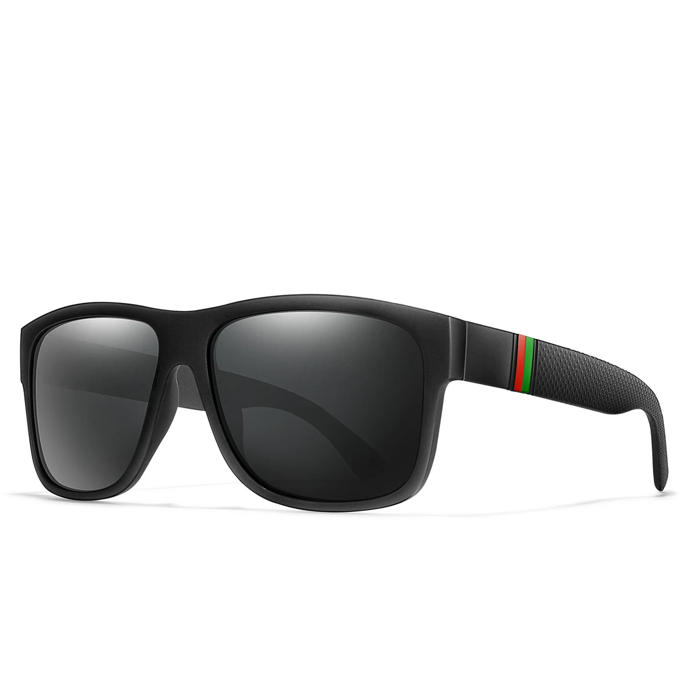 Men's Classic Square Polarized Sunglasses for Fishing, Outdoor Driving, Cycling, Running, Vintage, Large Frame, UV400