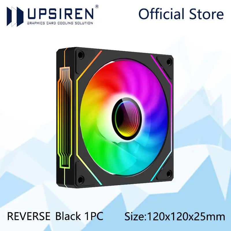 UPSIREN UF-1 PRISM 4 PRO ventilateur de châssis d'ordinateur 12 cm ARGB 4 broches PWM ventilateur de refroidissement silencieux 12 V grand Volume d'air 45.2CFM/600-1500 tr/min