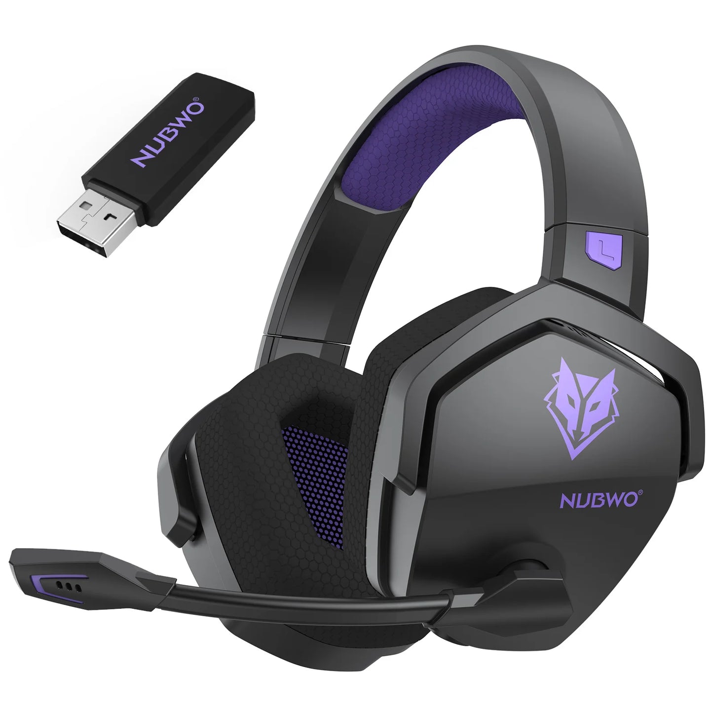 NUBWO G06 Dual Wireless Gaming Headset with Microphone for PS5, PS4, PC, Mobile, Switch 2.4GHz Bluetooth Wireless Headset