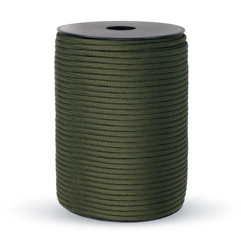 Cordon de parachute militaire standard 550 de 100M/50M, 9 brins, 4mm, pour survie en extérieur, tente et sangle de fixation